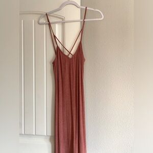 Pink Spaghetti Strap Dress